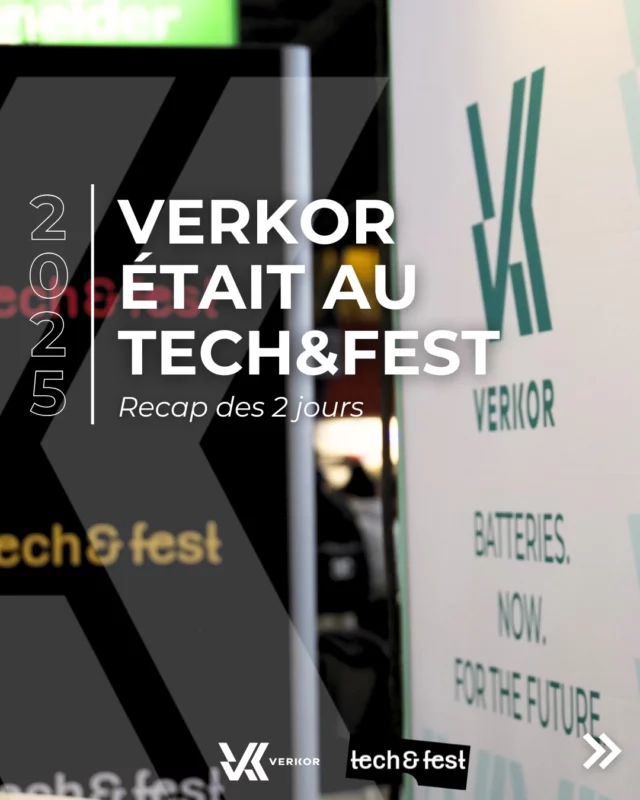 #Event 

Retour sur ces 2 derniers jours – Verkor au @techandfest 2025 ! 

Verkor était présent au Tech&Fest, l'événement incontournable de la tech de et l'innovation de la région ! 

Notre #VerkorTeam vous a accueilli sur notre stand pour vous faire découvrir Verkor, nos batteries et échanger sur les formations proposées par l’Ecole de la batterie. Ce fut aussi l’occasion pour nos recruteurs de vous rencontrer lors du job dating. 

Benoit Lemaignan – Co-fondateur & CEO et Gilles Moreau – Co-fondateur & Senior Advisor, ont pris part à différentes conférences captivantes sur la tech, l’industrie verte et la circularité territoriale, l’opportunité de rencontrer et d’échanger avec de nombreux experts de la tech notamment @th_breton. Benoit Lemaignan, parrain de l’événement, a également eu l’honneur de remettre le prix du Grand Lauréat des Deep Tech awards. 

Retour en image sur ces moments forts ⬇️ 

-

A look back at the last 2 days - Verkor at @techandfest 2025! 

Verkor was present at Tech&Fest, the region's must-attend tech and innovation event! 

Our #VerkorTeam was delighted to welcome you to our stand, where you could find out more about Verkor, our batteries and the training courses offered by the Ecole de la batterie. It was also an opportunity for our recruiters to meet you during the job dating. 

Benoit Lemaignan - Co-founder & CEO and Gilles Moreau - Co-founder & Senior Advisor, took part in a number of captivating conferences on tech, green industry and territorial circularity, an opportunity to meet and talk with a number of tech experts, including @th_breton. Benoit Lemaignan, sponsor of the event, also had the honour of presenting the prize for the Grand Prizewinner of the Deep Tech awards. 

Here's a look back at some of the highlights ⬇️ 

#techandfest #innovation #tech #techforgood #festival #evenement #event #technology #technologie #batteries #battery #manufacturing