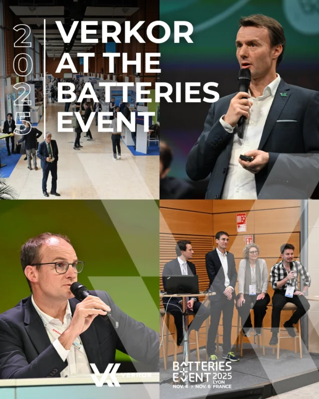#Event | Retour sur le Batteries Event 2025🔋 

Verkor was present at the Batteries Event 2025 in Lyon, an event bringing together key players in the battery and electric mobility industry. 

Benoit Lemaignan, CEO, took part in the opening plenary session to share Verkor's journey, the strategic challenges facing the sector and the progress of our Gigafactory. Christophe Mille, Co-founder & Executive Technology Advisor, spoke at the ‘Gigafactory Plenary Session’ to highlight the importance of operational excellence and speed of execution in a highly competitive environment, as well as our mission to relocate the value chain in Europe and create a battery ecosystem to strengthen Europe's strategic autonomy. Enzo Ribeiro, Chief of Staff and Head of Financing, spoke about financing the battery value chain in Europe. 

Many thanks to the organisers for these inspiring discussions! 

- 

Verkor était présent au Batteries Event 2025 à Lyon, l’événement réunissant les acteurs clés de l’industrie des batteries et de la mobilité électrique. 

Benoit Lemaignan, PDG, a pris part à la séance plénière d’ouverture pour partager le parcours de Verkor, les enjeux stratégiques du secteur et les avancées de notre Gigafactory. Christophe Mille, Co-fondateur & Conseiller technologique exécutif, est intervenu dans la “Gigafactory Plenary Session” pour rappeler l’importance de l’excellence opérationnelle et de la vitesse d'execution dans un contexte de forte compétitivité, ainsi que notre mission de relocaliser la chaîne de valeur en Europe et créer un écosystème de la batterie afin de renforcer l'autonomie stratégique de l'Europe. Enzo Ribeiro, Chef de cabinet et Responsable du financement, a pris la parole sur le financement de la chaîne de valeur des batteries en Europe. 

Un grand merci aux organisateurs pour ces échanges inspirants ! 

#batteriesevent #gigafactory #batteries #event #verkorteam #équipe #speakers #battery #mobility #france #lyon